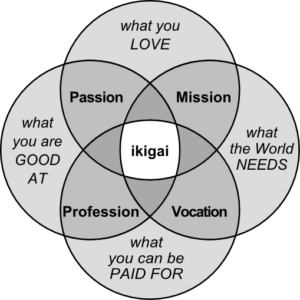 Find your ikigai, the purpose of life GetAConnect.in